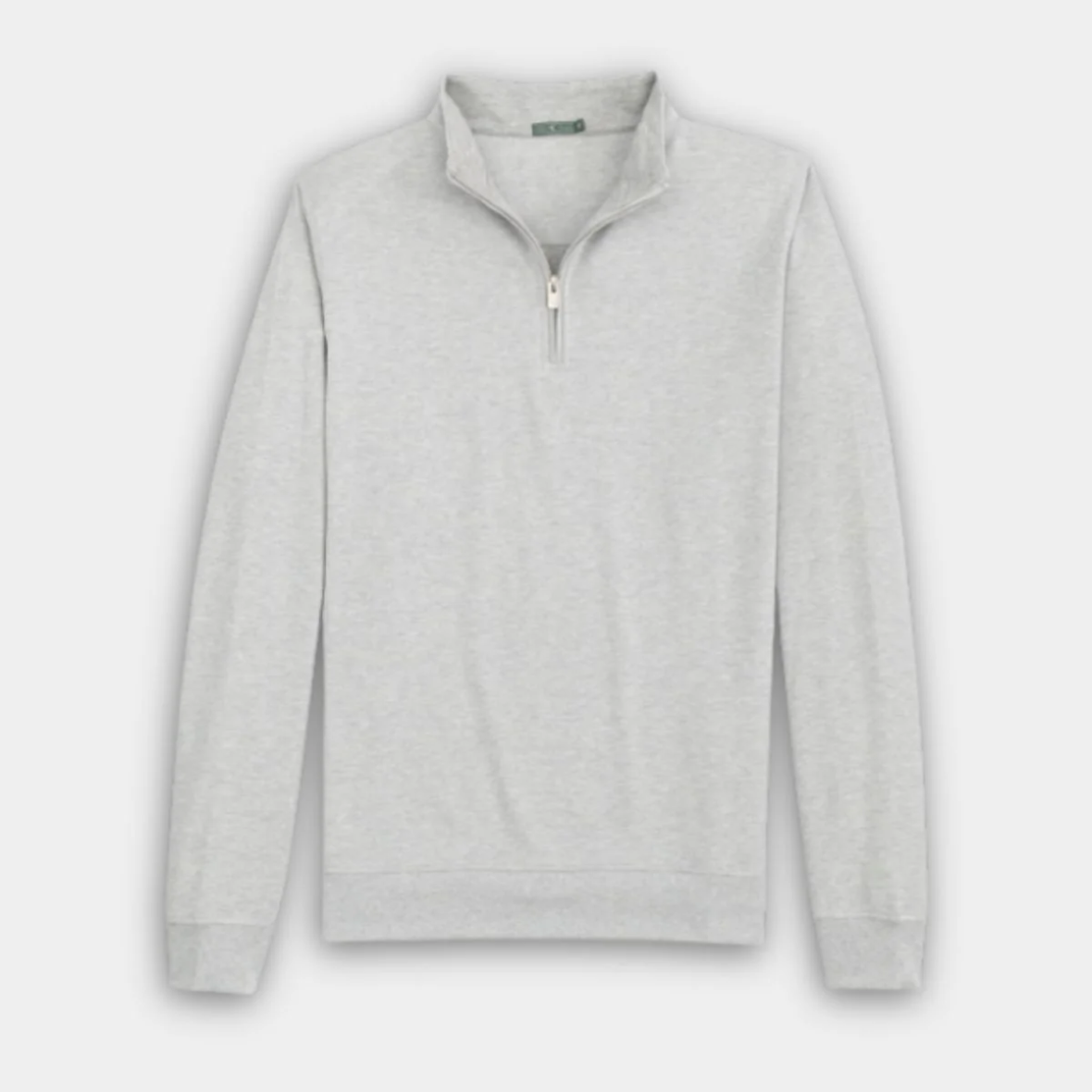Cotton/Modal Quarter-Zip - Fog Grey