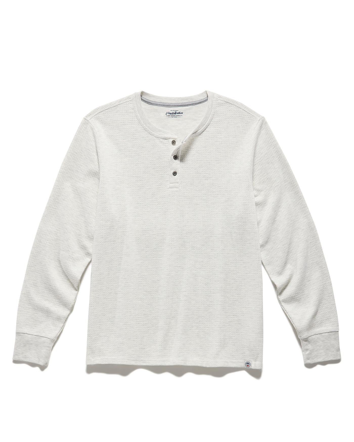 Chatsworth Soft Waffle Henley - Cream