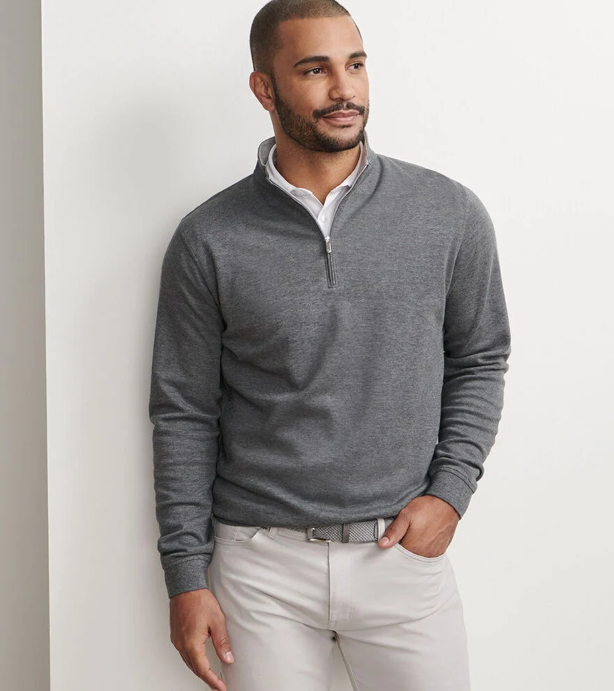 Crown Comfort Quarter-Zip Pullover - Charcoal