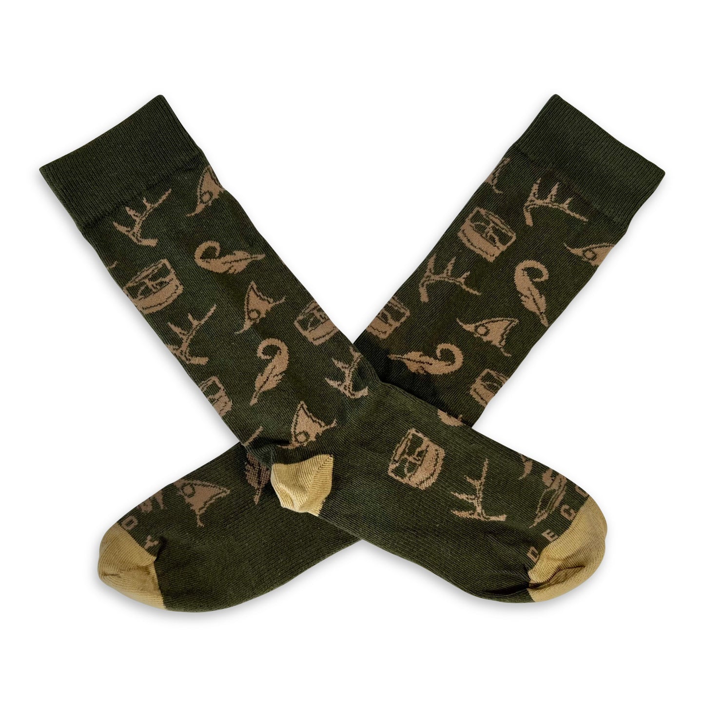Icon Socks - Green/Khaki