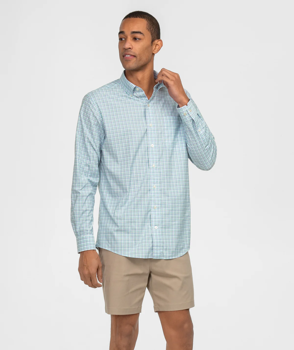 Miramar Plaid Long Sleeve - Barbados