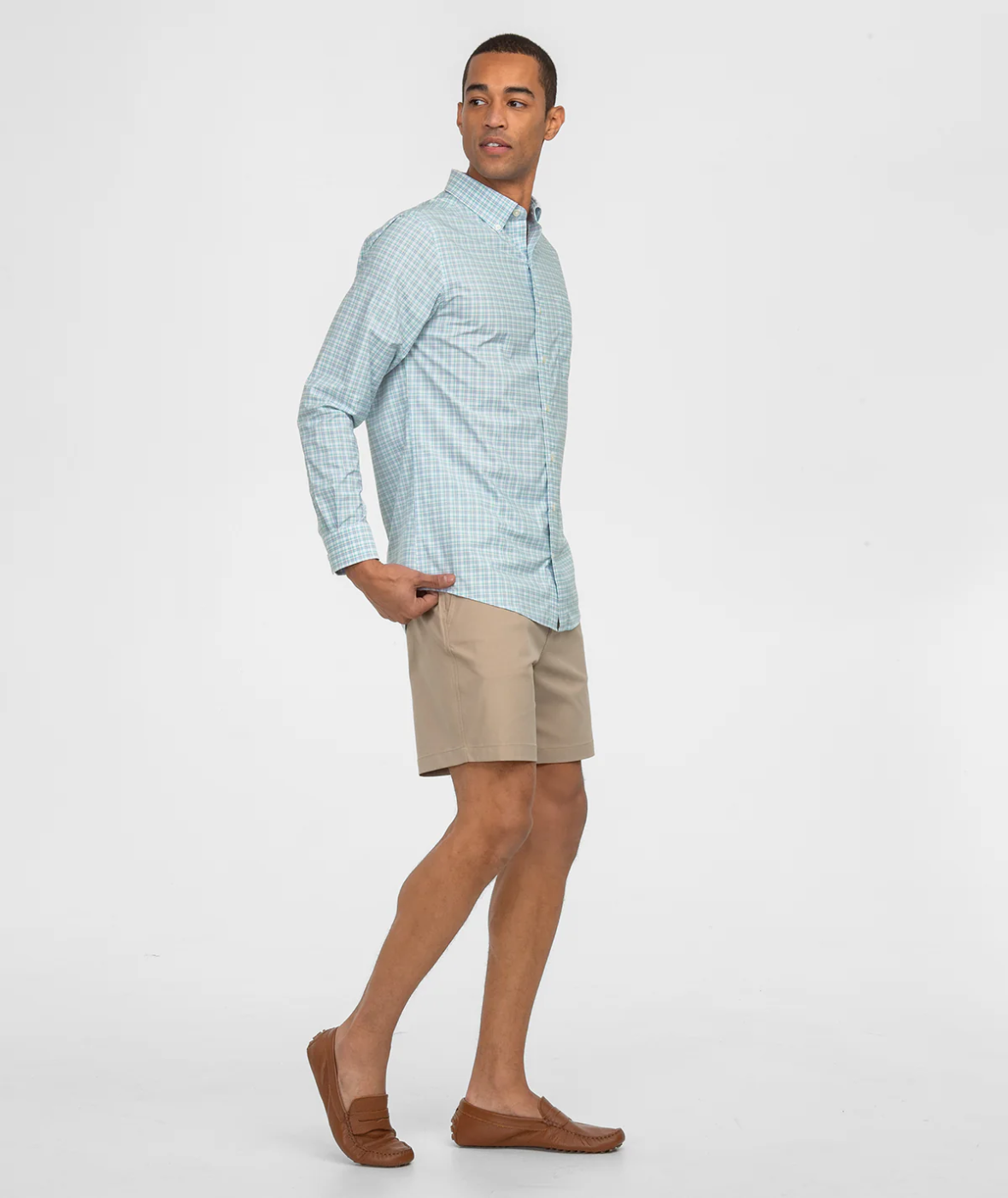 Miramar Plaid Long Sleeve - Barbados