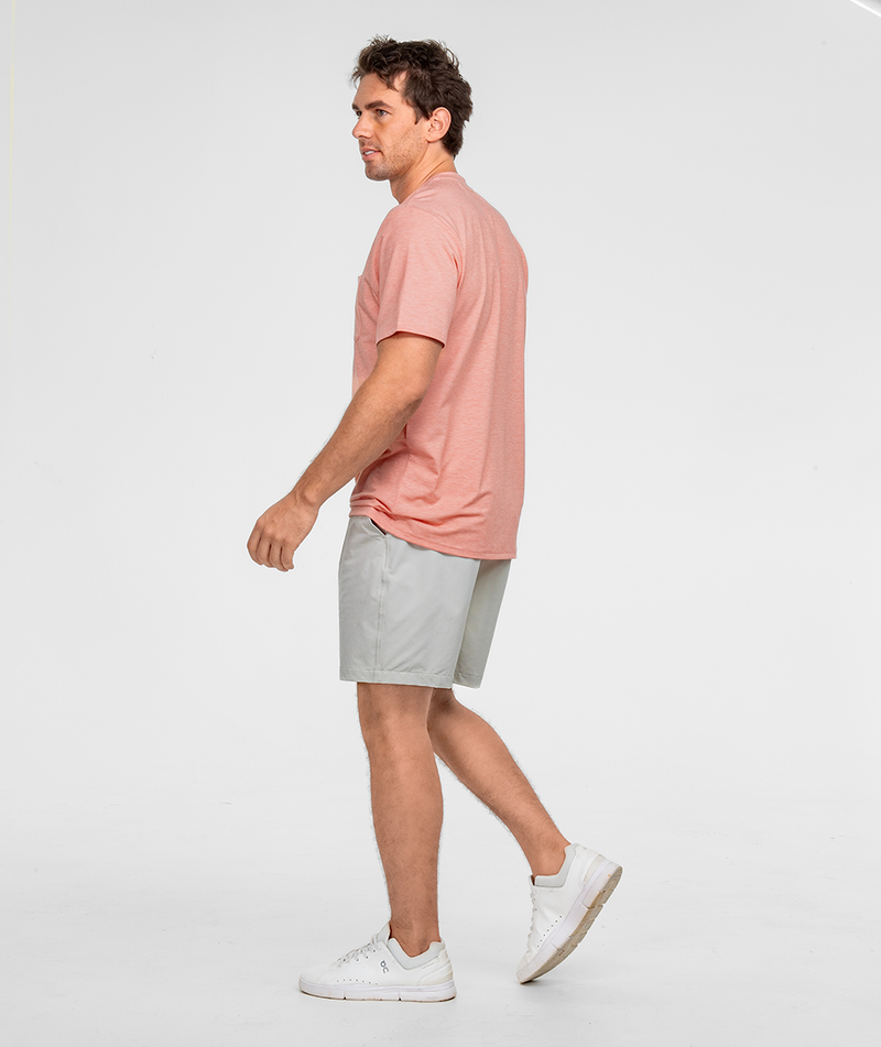 Max Comfort Pocket Tee - Coral Sky