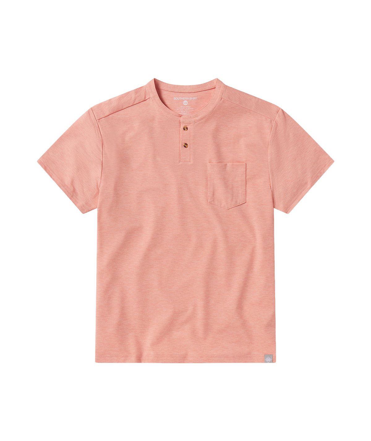 Max Comfort Henley - Coral Sky