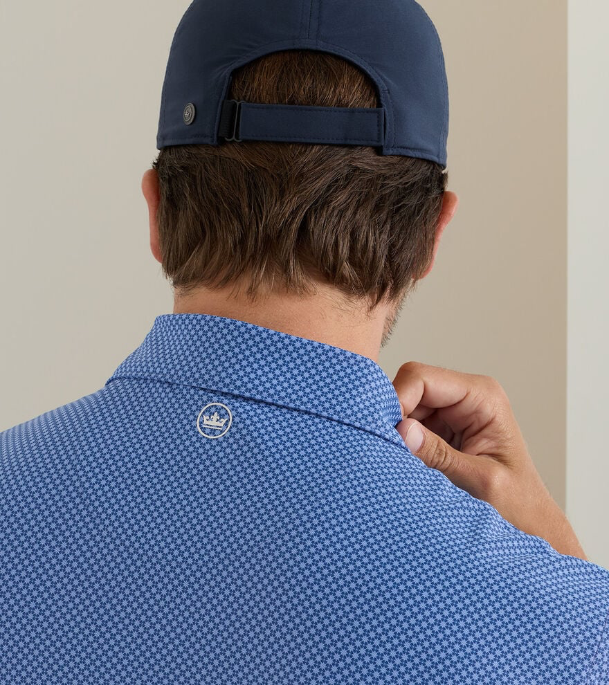 Grant Perfomance Mesh Polo - Windsor Blue