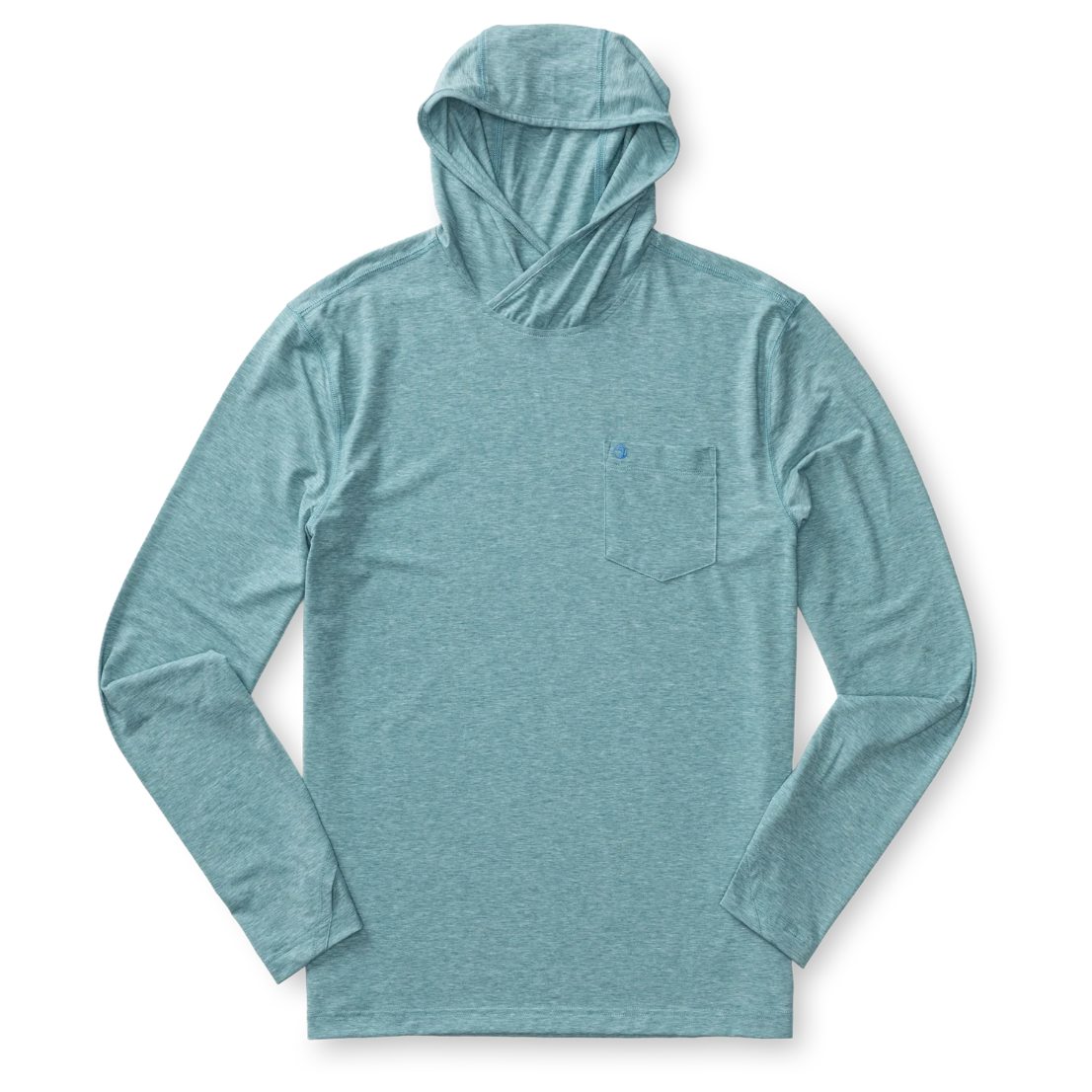 Windward Hooded T-Shirt - Midnight Teal Heather