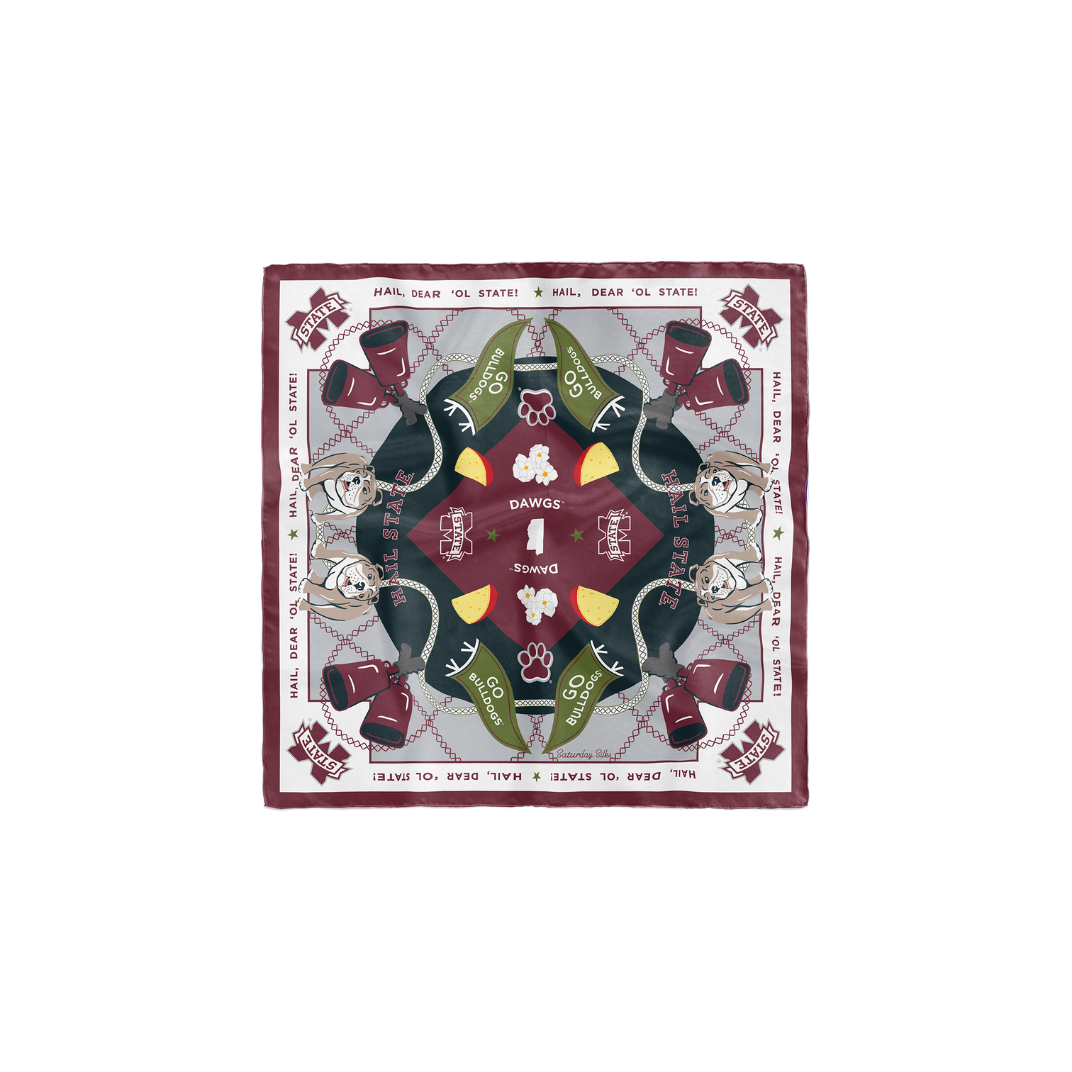 Mississippi State Bulldogs Pocket Scarf