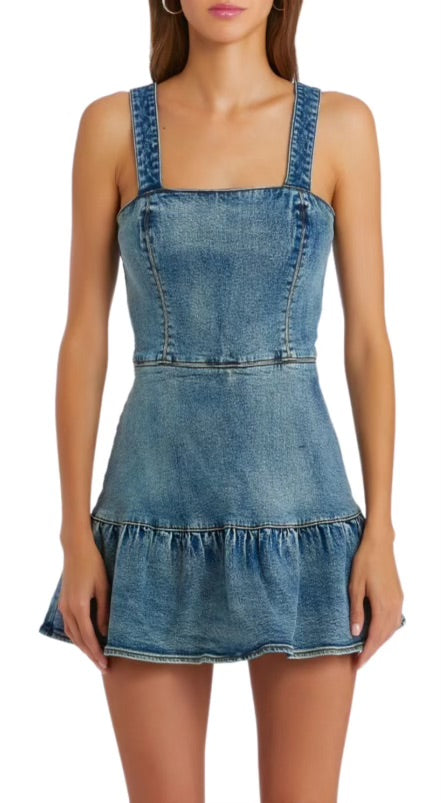 Piper Romper in Denim