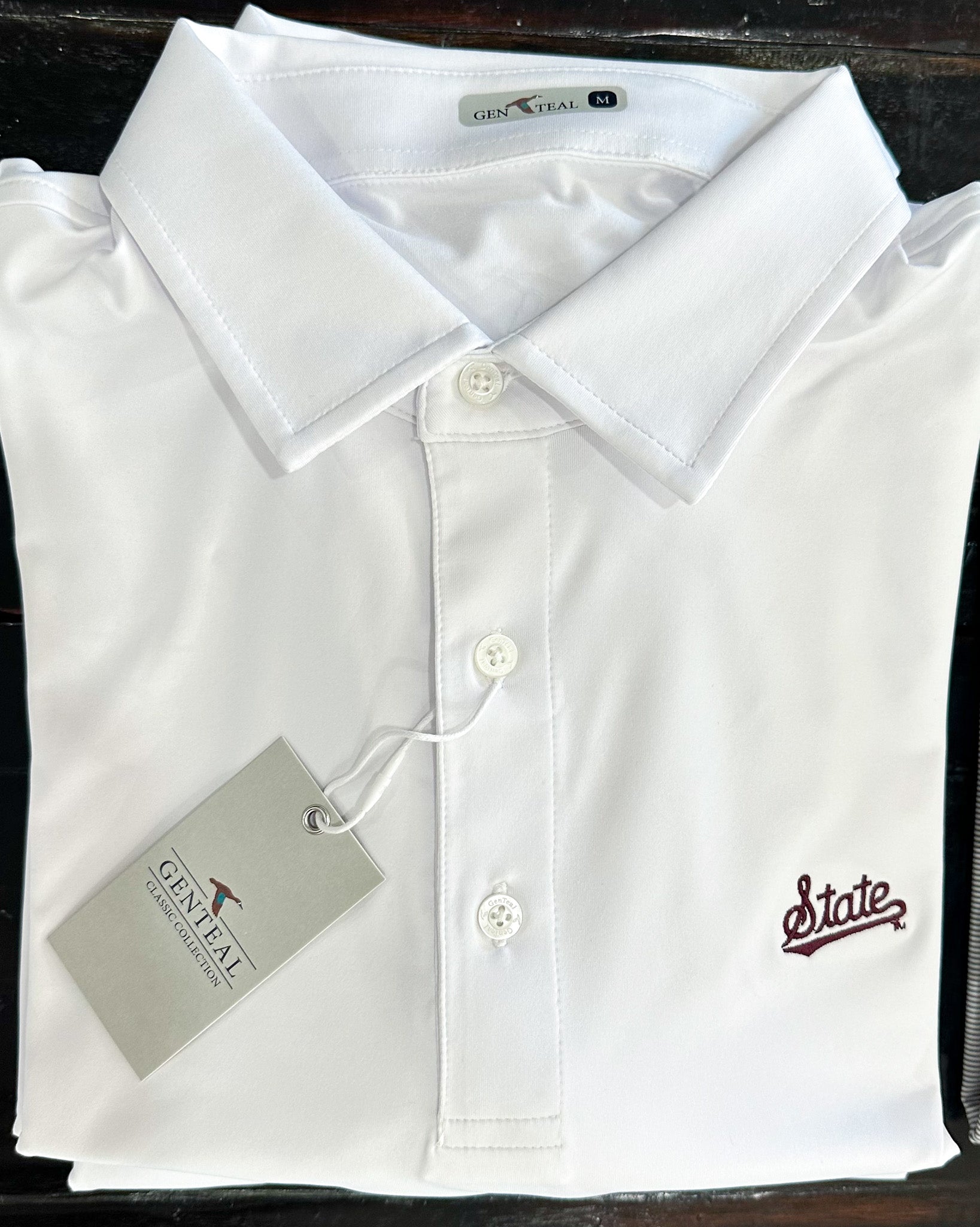 MSU Solid Performance Polo - WHITE