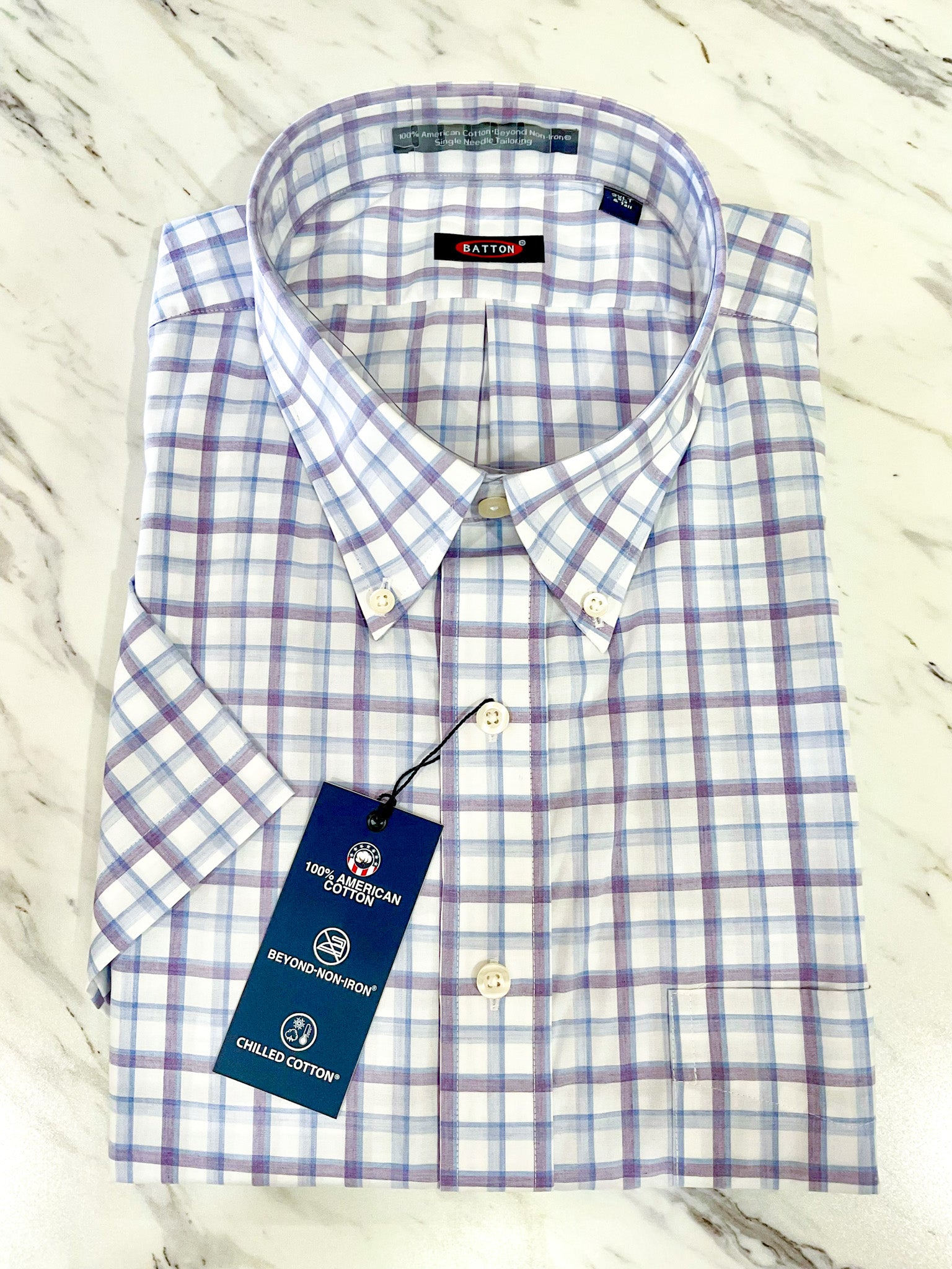 Rion Non-Iron Cotton Short Sleeve Shirt