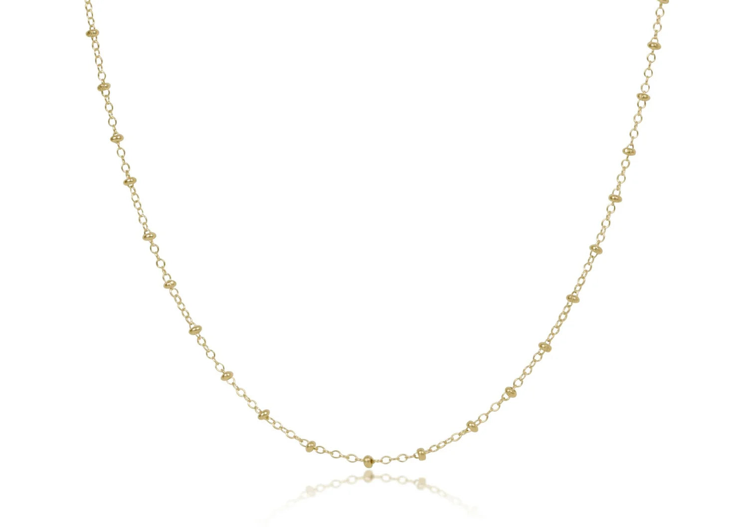EN-17" Choker Simplicity Chain Gold-Classic 2mm Gold