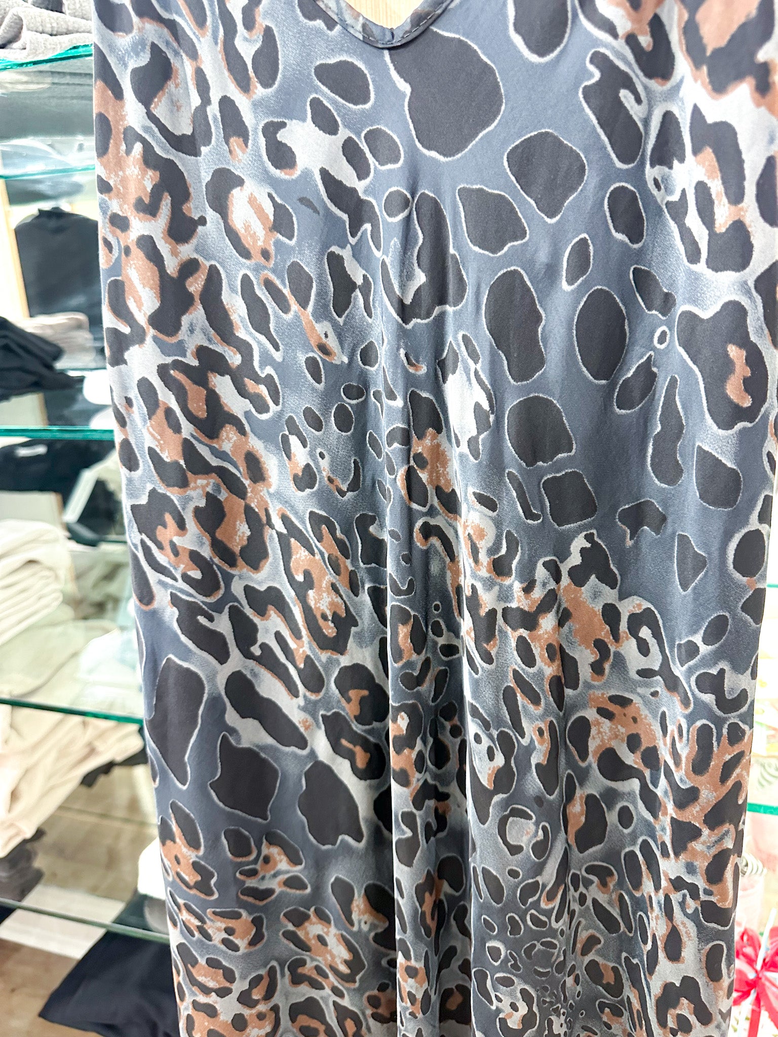 Italian Leopard Maxi Dress