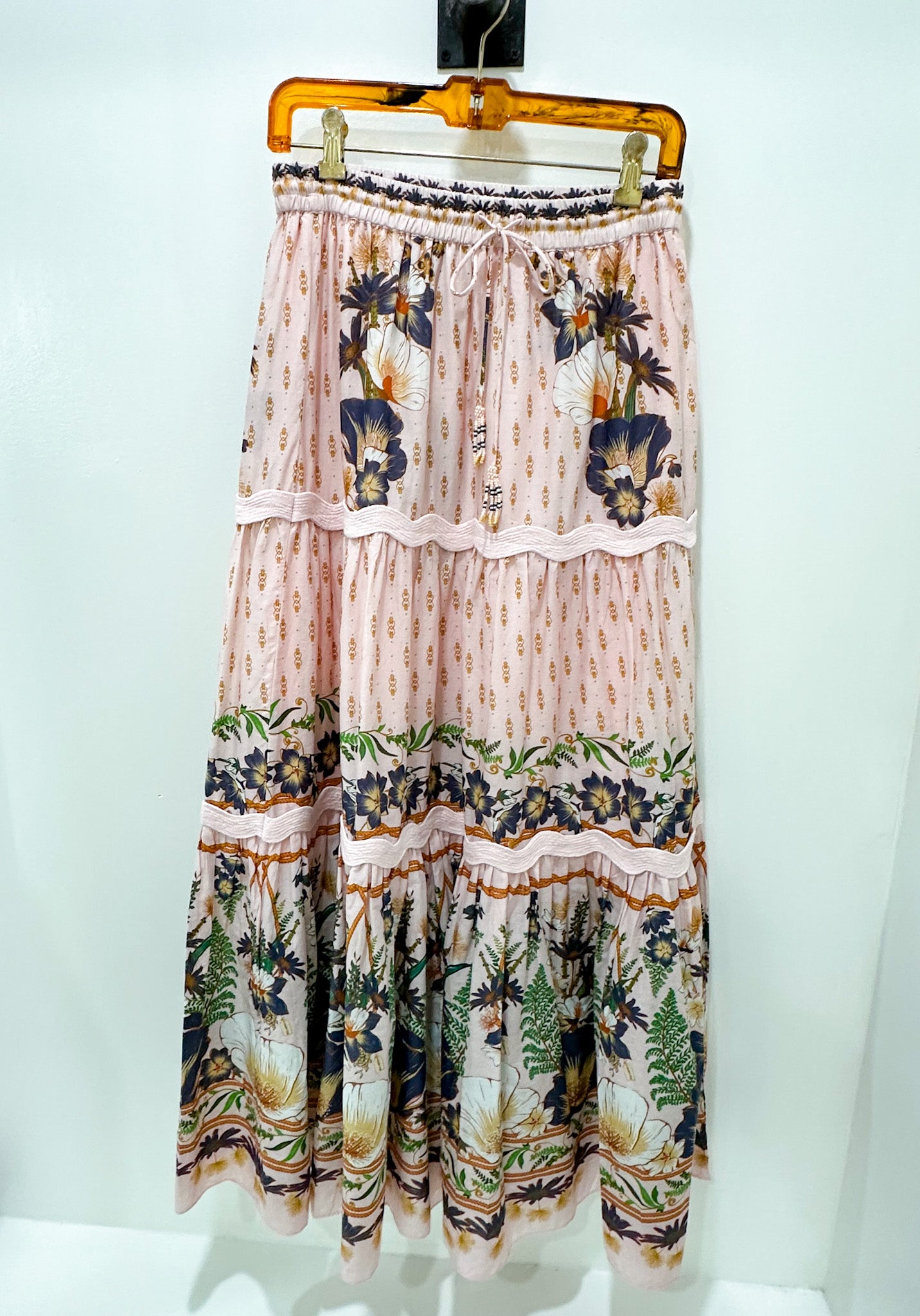 The Dream Garden Pink Maxi Skirt