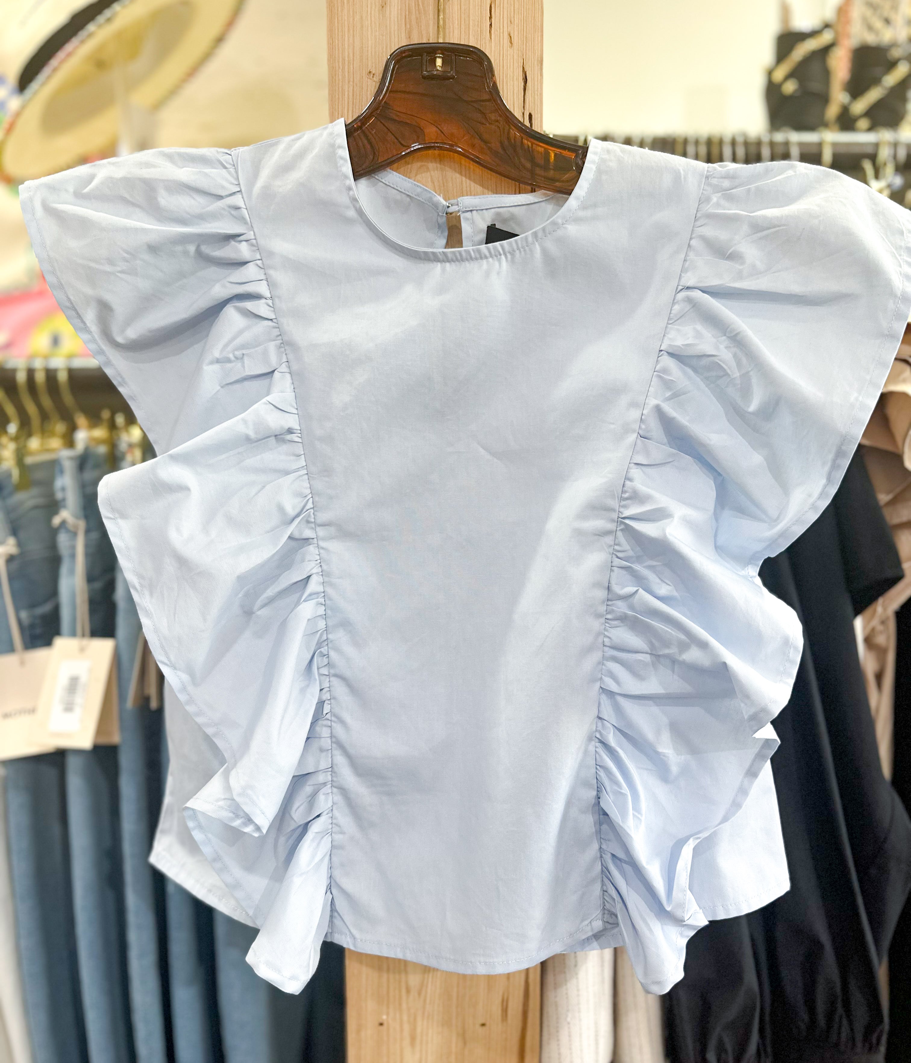 Coma Blouse in Sky Blue