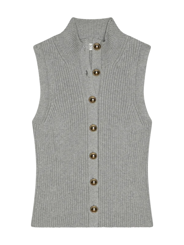 Ira Sweater Vest-Heather Grey