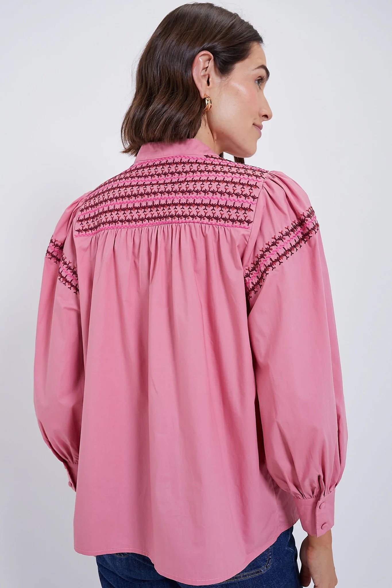 The Saylor Shirt Long Sleeve-ROSE