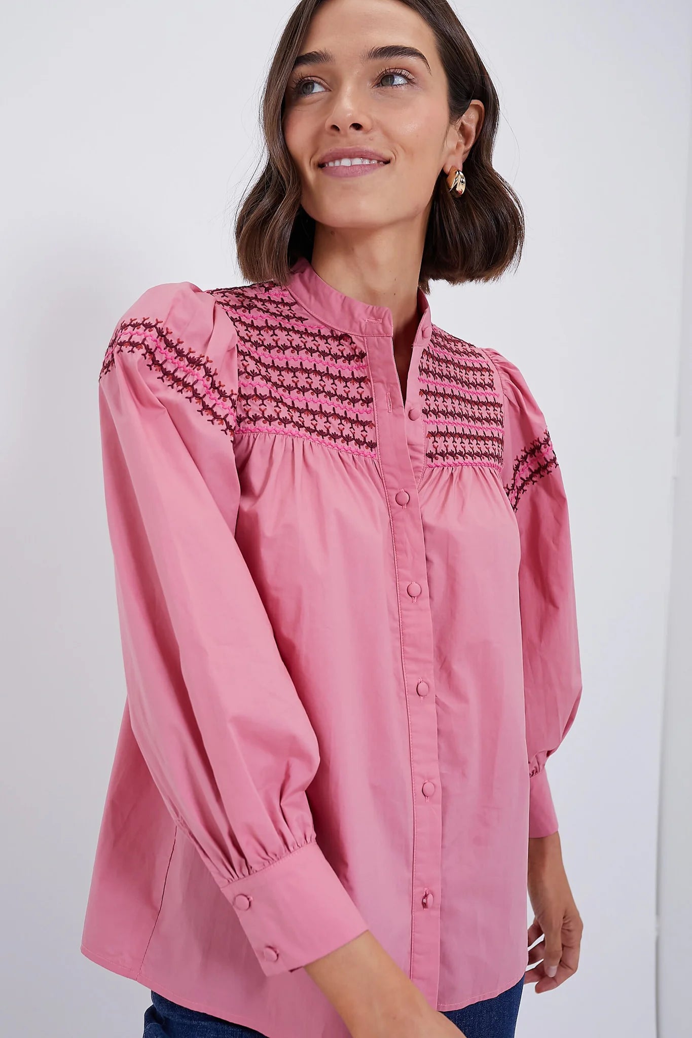 The Saylor Shirt Long Sleeve-ROSE