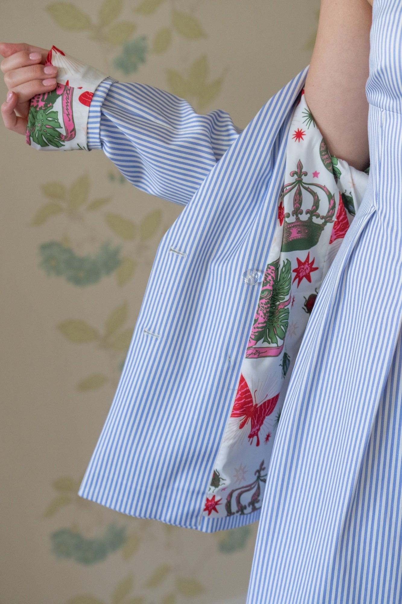 Bristol Blazer-Grapemist Stripe