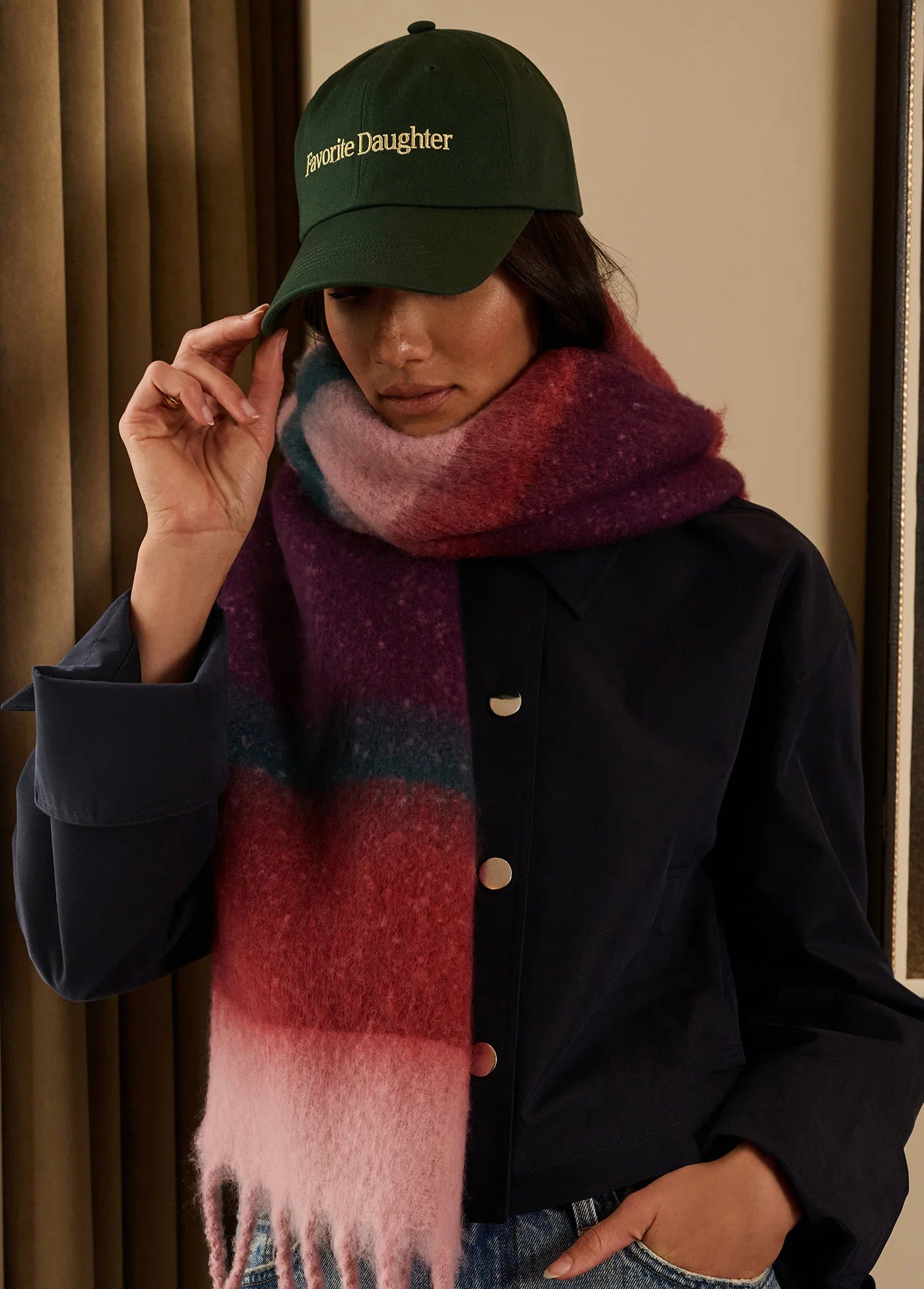 Favorite Daughter Baseball Hat-Forest Canary