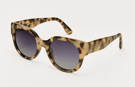 Lunch Date Polarized Sunglasses-Dark Tort Gradient