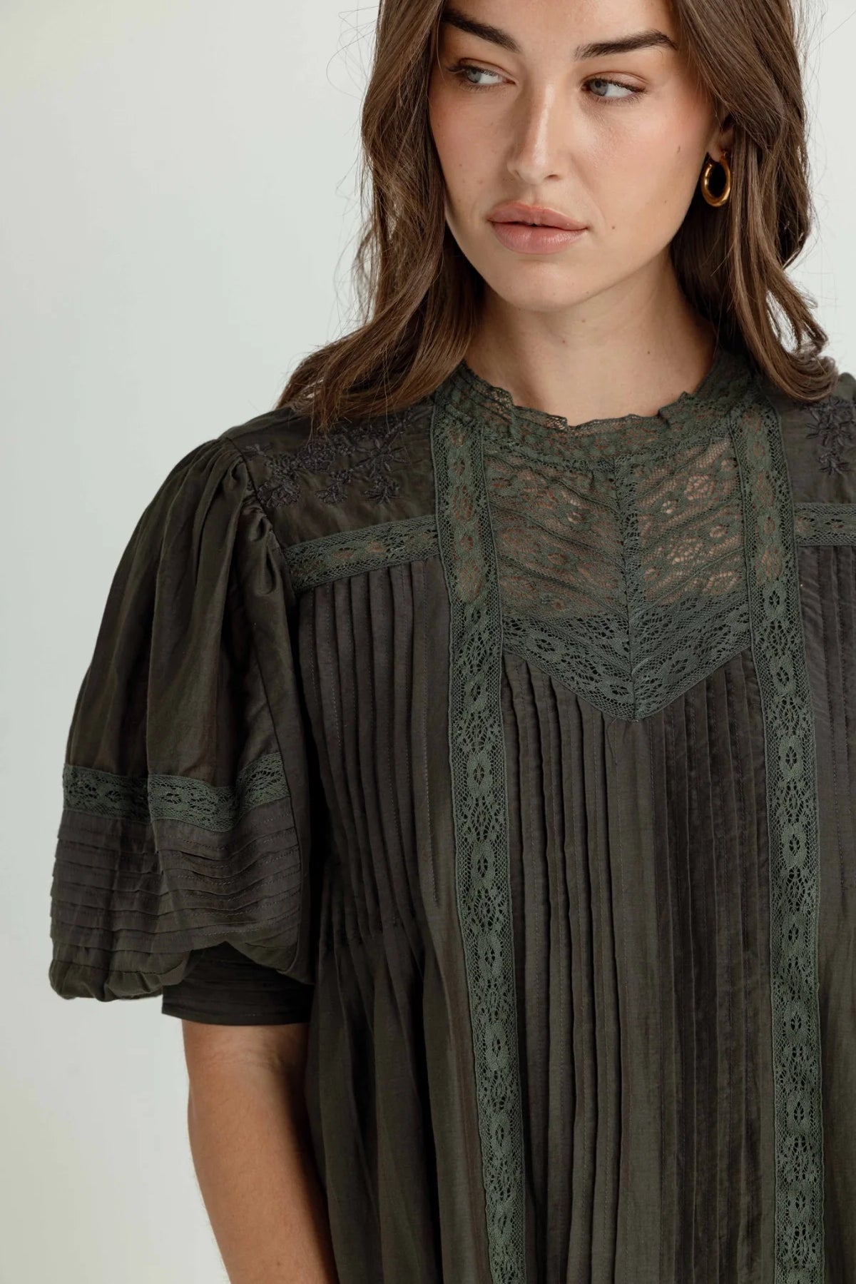 Marlow Dress-Moorland Green