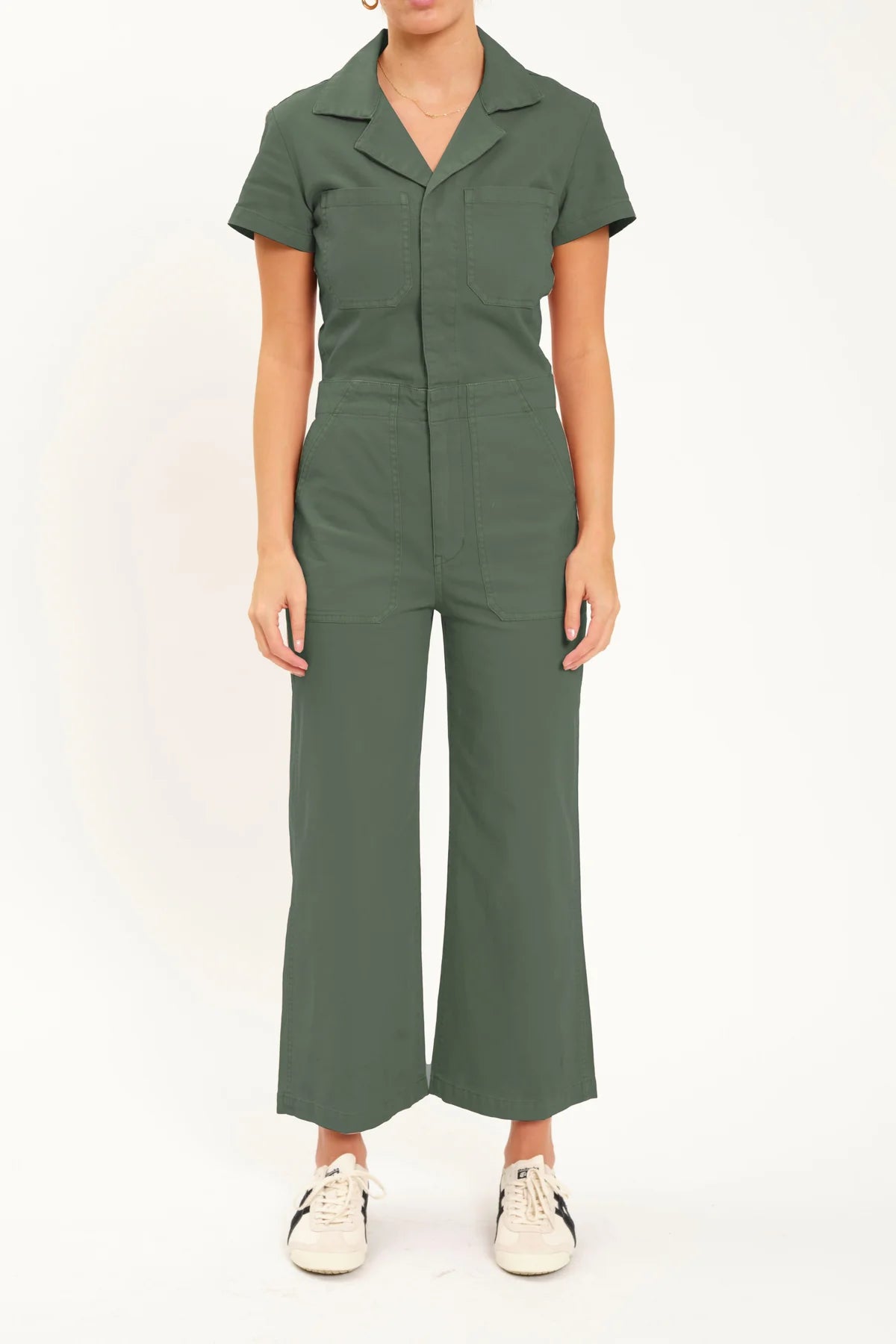 Maverick Wide Leg Jumpsuit in Grass