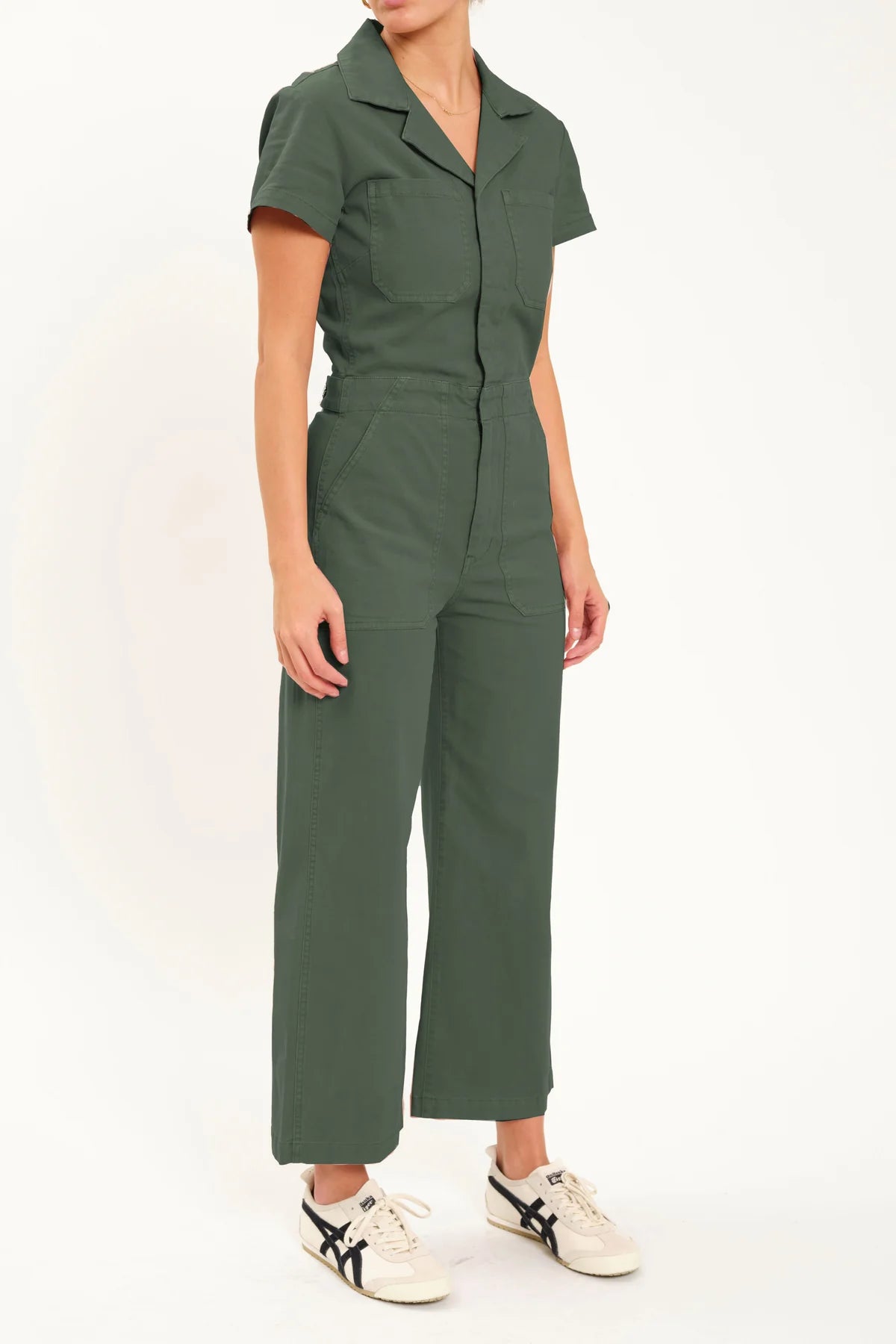 Maverick Wide Leg Jumpsuit in Grass