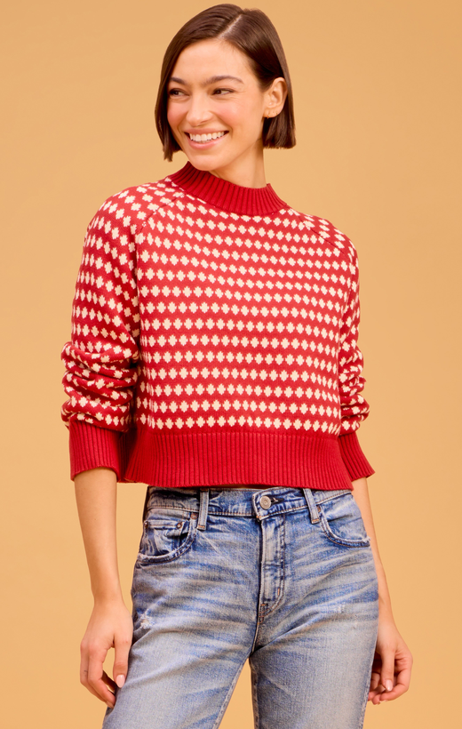 Marta Sweater-Crimson