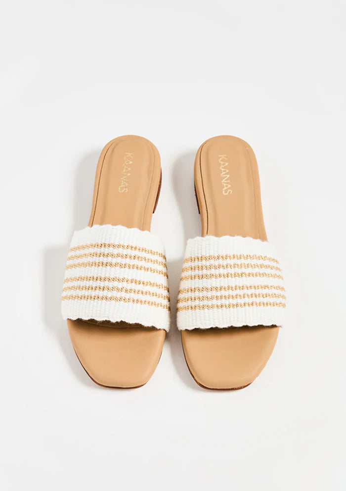 Sage Handwoven Slide Sandal