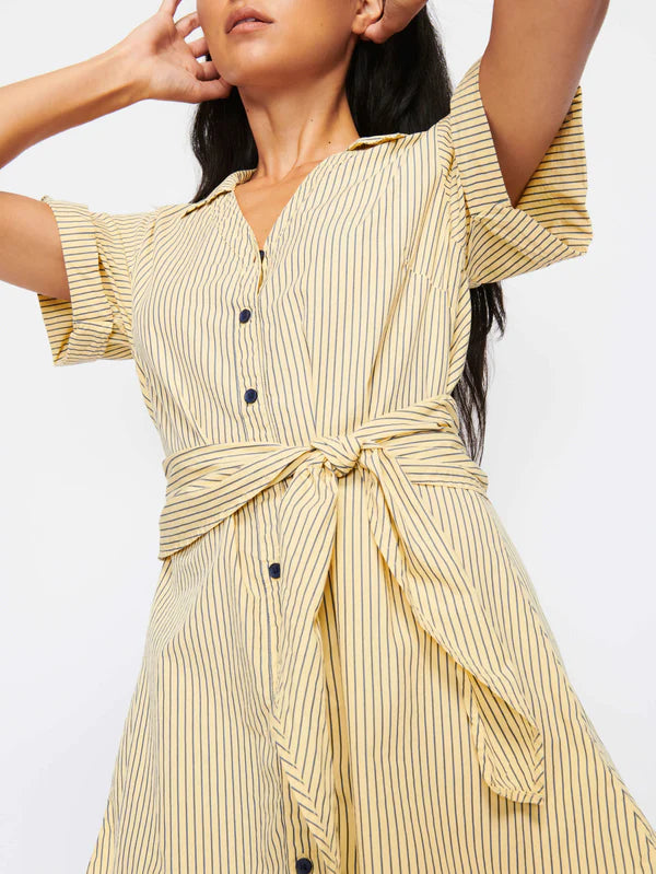 Nida Wrapped Button Up Dress