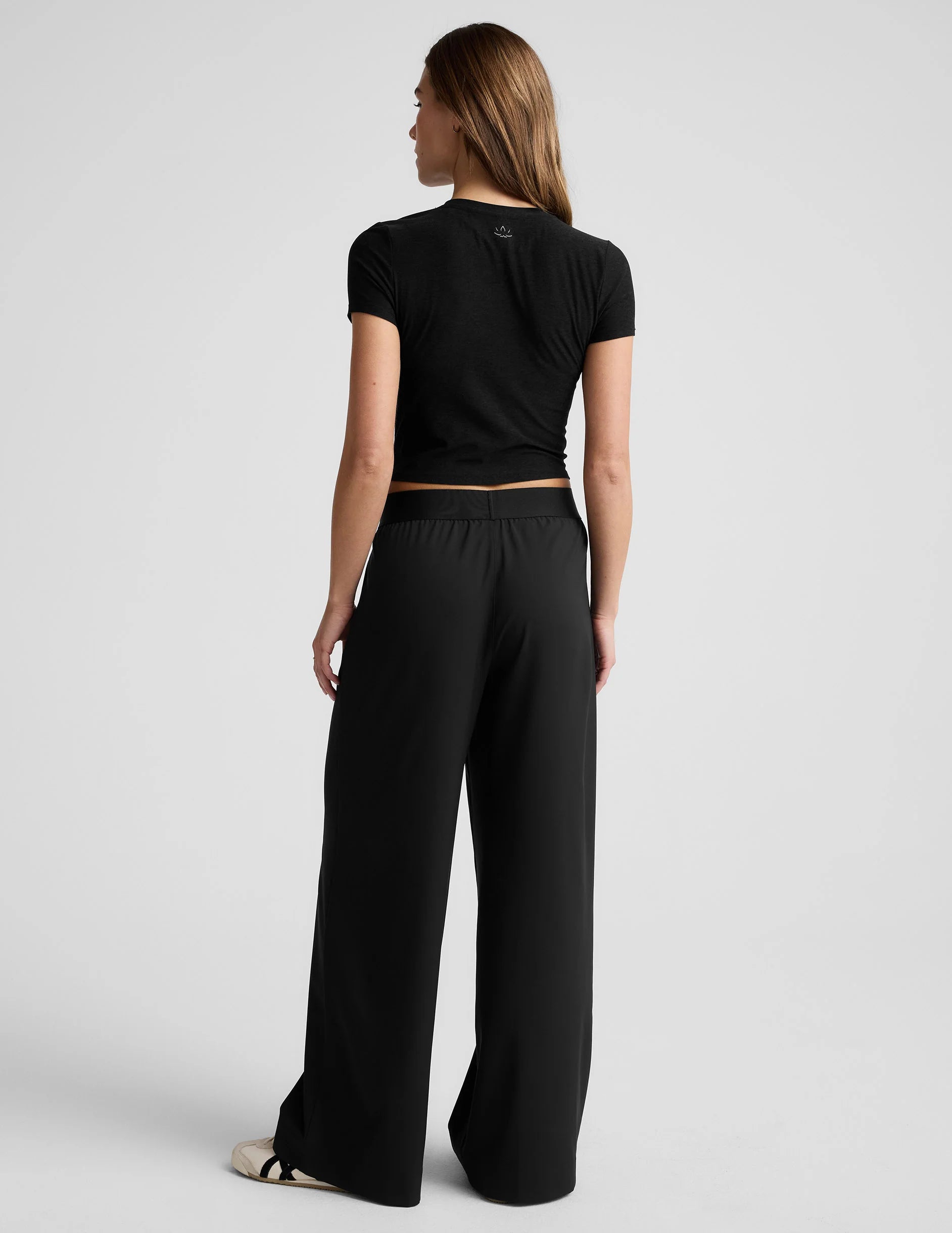 Elasticated Trouser Pants in Black