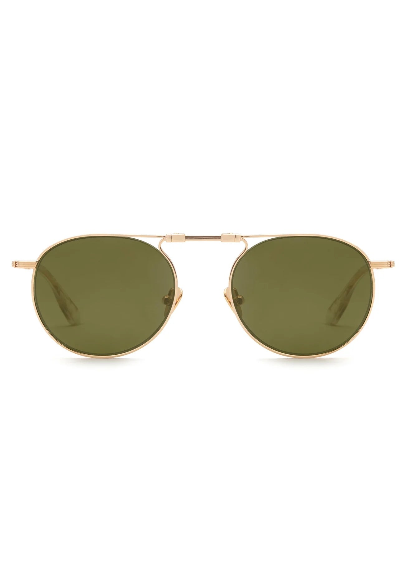 Krewe-Rampart Fold-18k+ Crystal Polarized Sunglasses