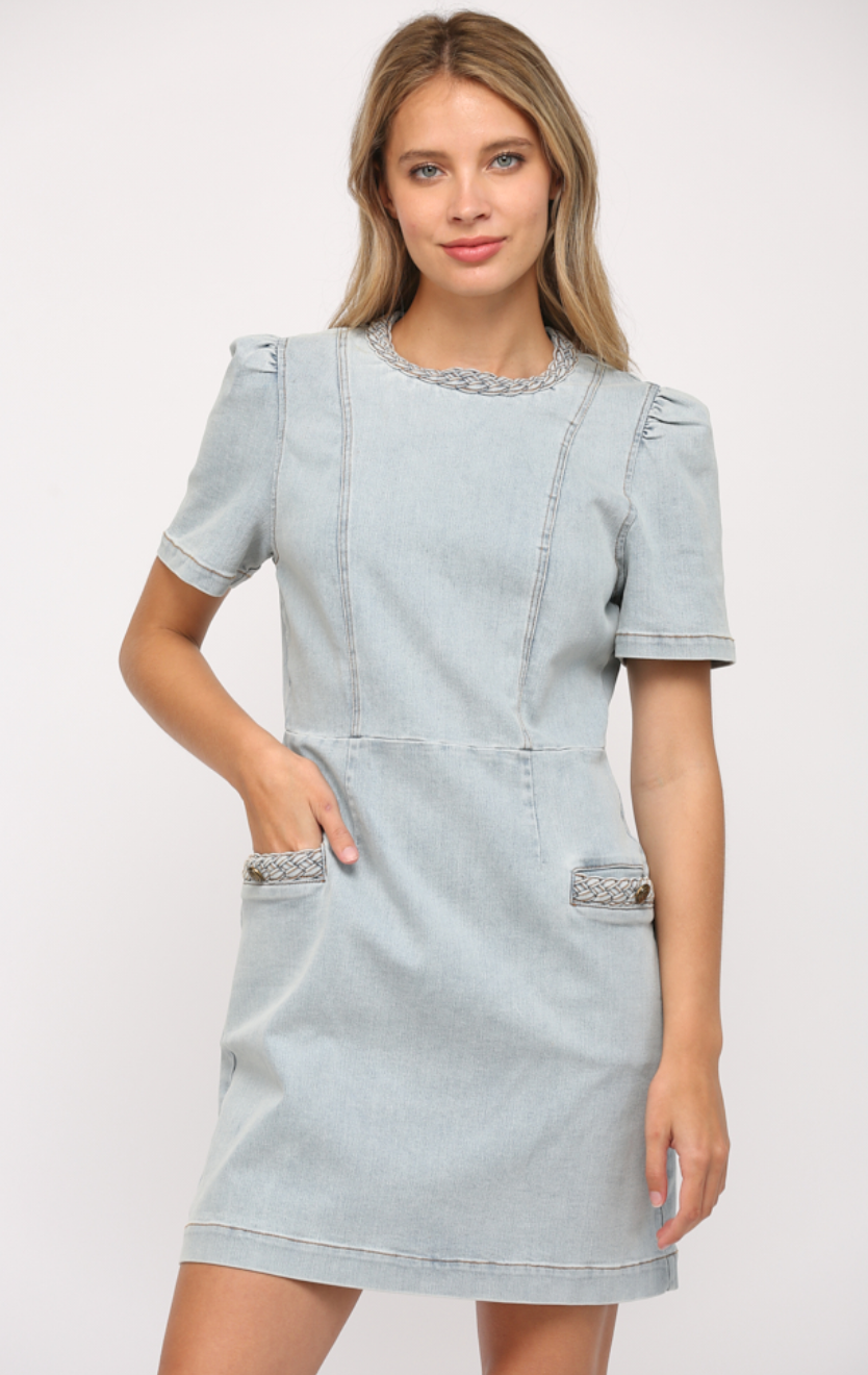 Light Denim Mini Dress