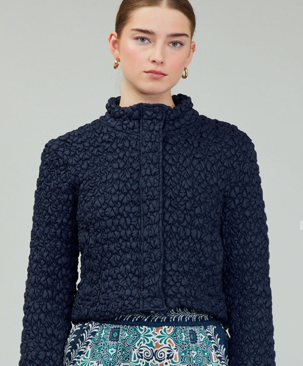 Indigo Quilted Puffer