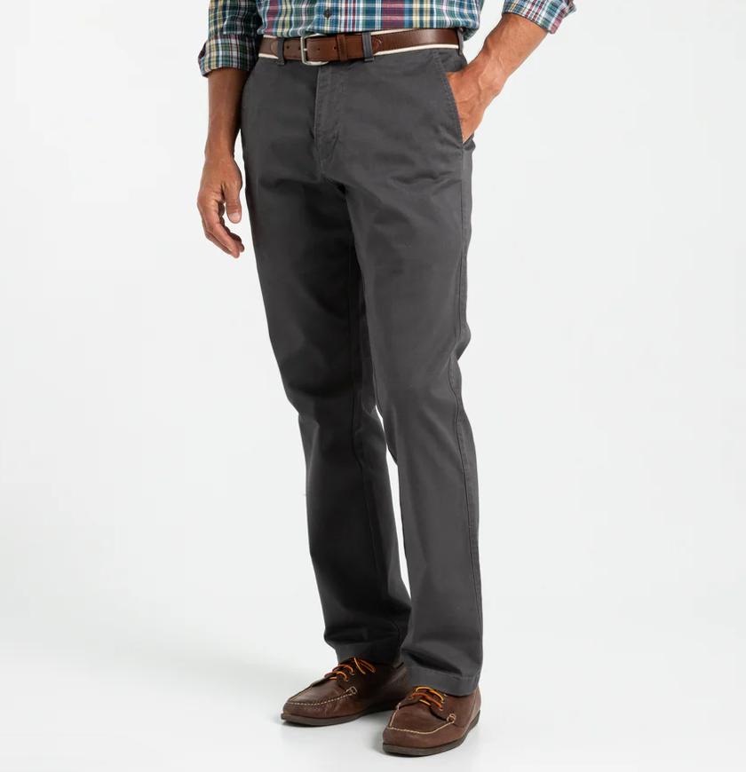 Classic Fit Gold School Chino - Magnet Grey