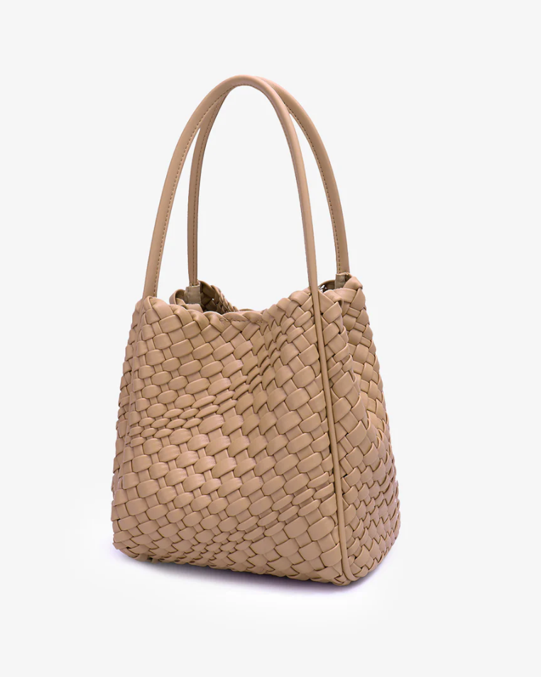Hollace Mini Tote Woven - Taupe