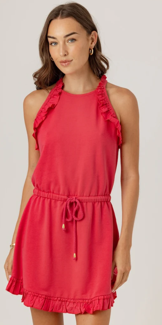 MIRABELLE DRESS - Washed Ruby