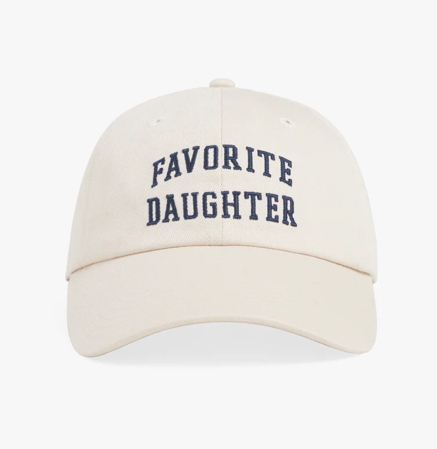 All Caps Favorite Daughter Hat - Khaki/Navy