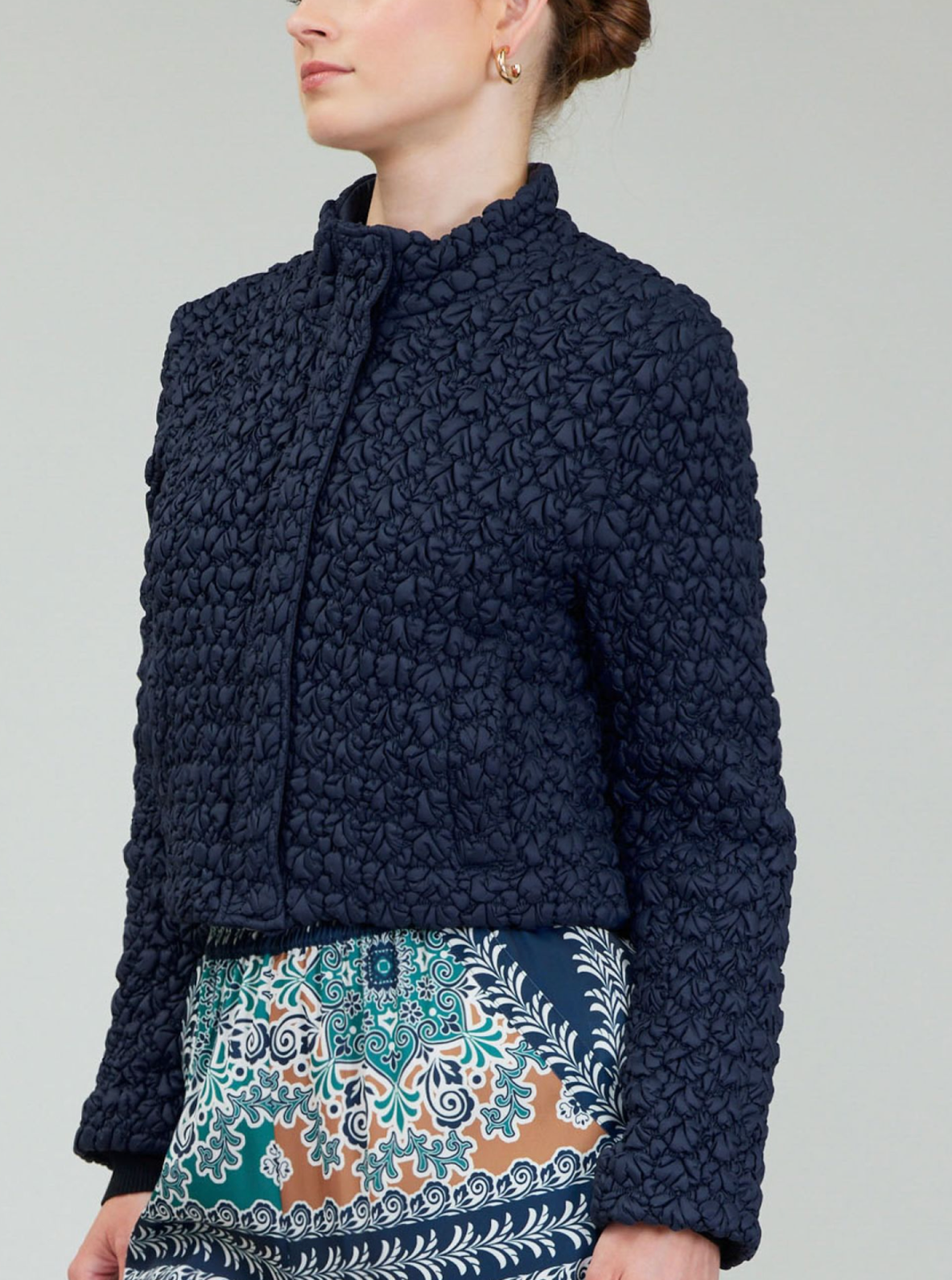 Indigo Quilted Puffer