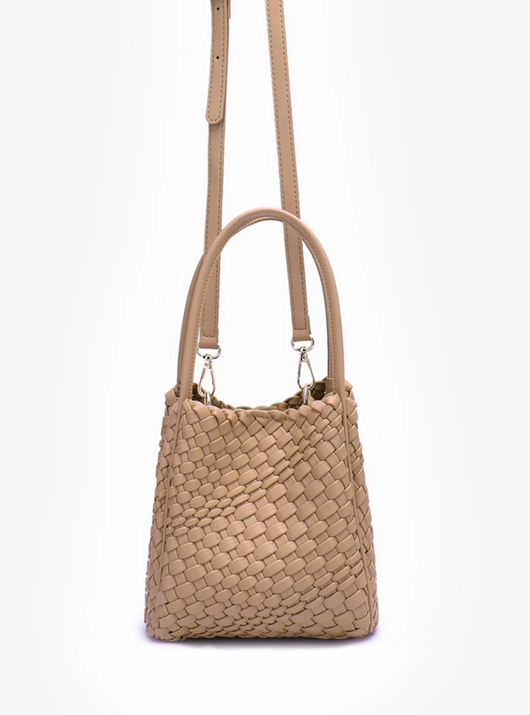 Hollace Mini Tote Woven - Taupe