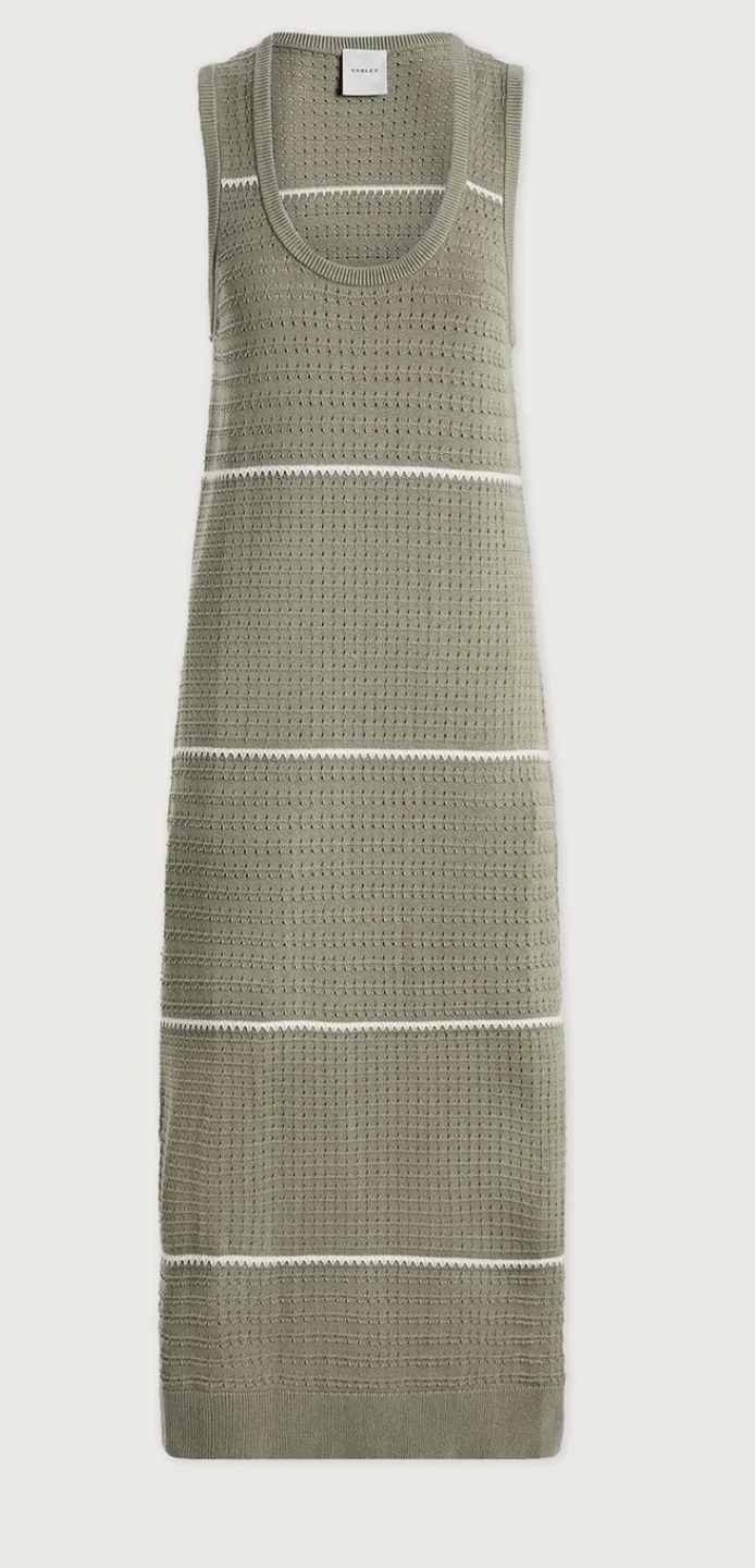Scott Scoop Neck Midi Dress - Seagrass