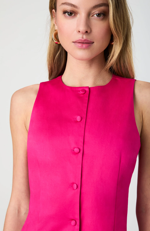 Cotton Sateen Mini Dress