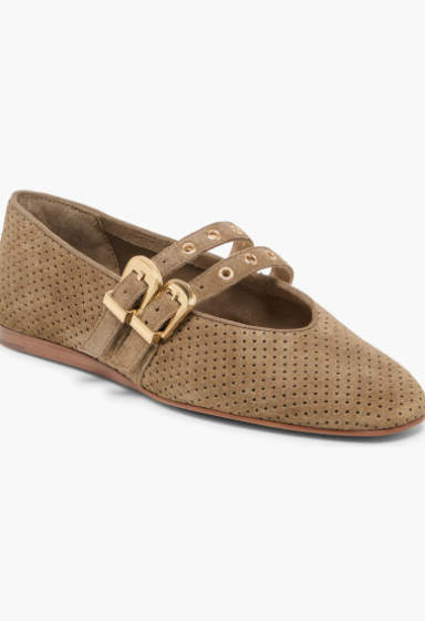 Baylee Grommet Mary Jane Flat