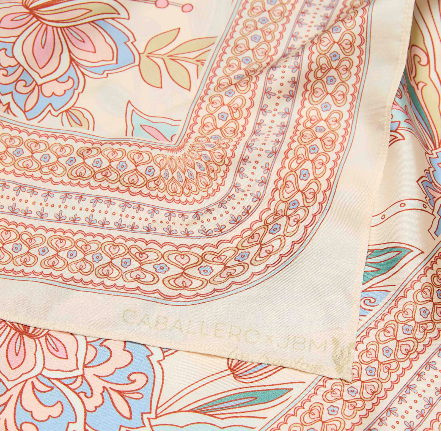 Renee Silk Scarf-Paisley Floral