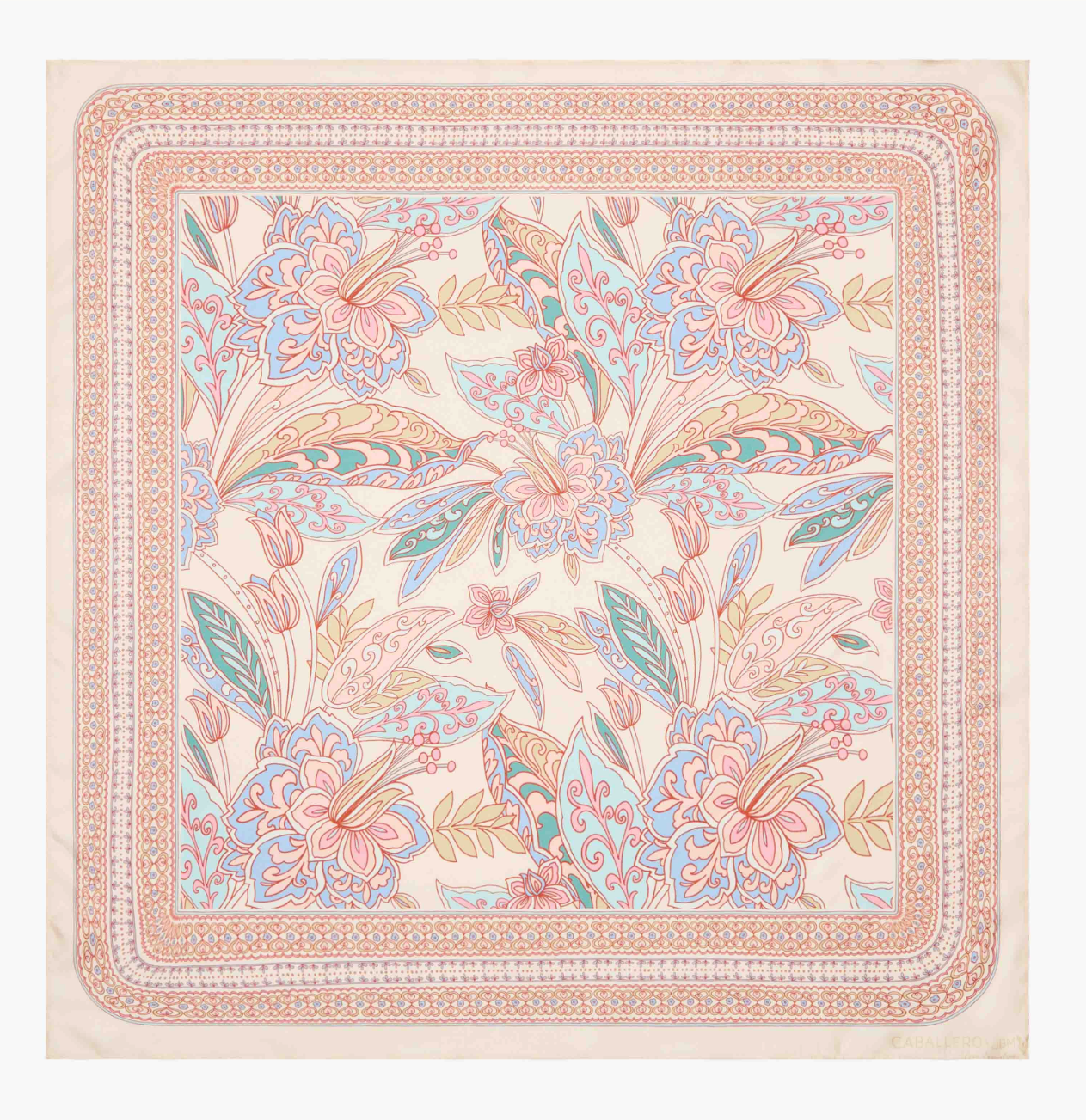 Renee Silk Scarf-Paisley Floral