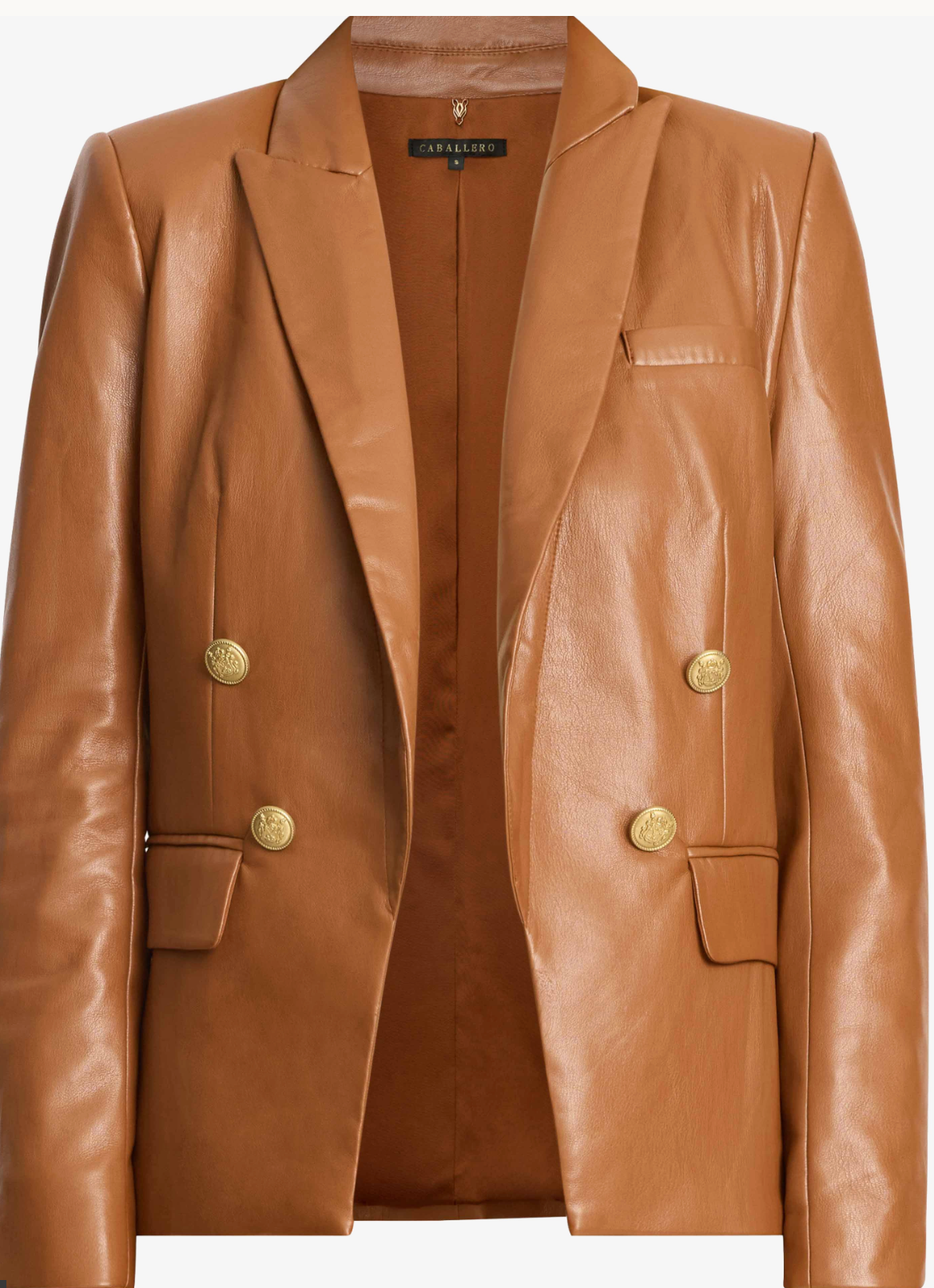 Kindra Jacket in Tobacco Vegan Leather