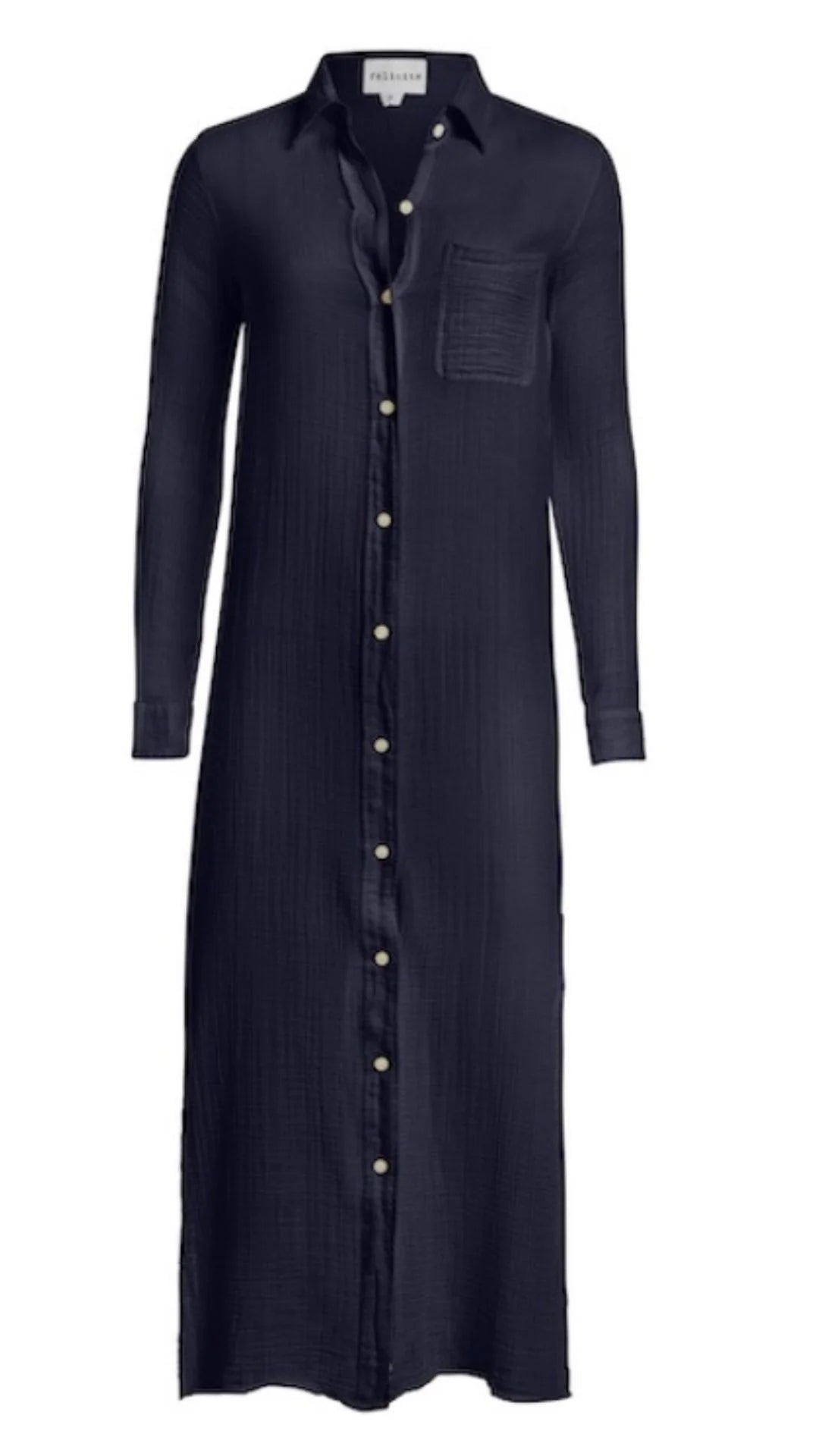 Boyfriend Maxi Dress in Navy