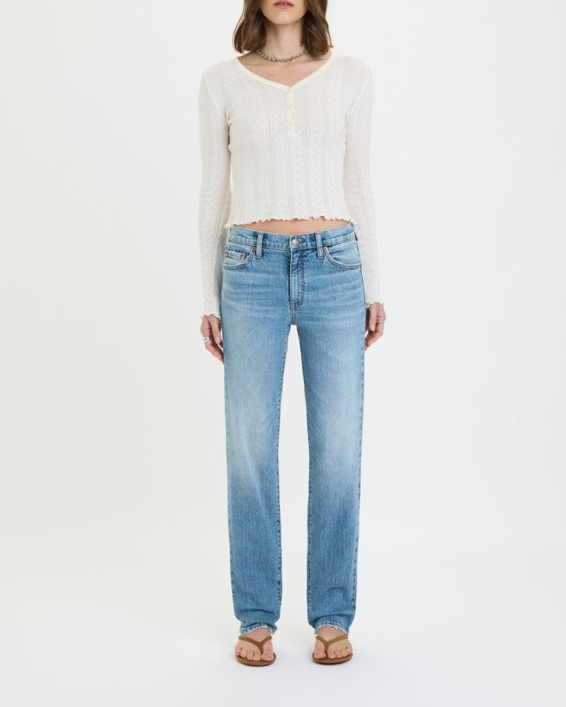 Rebel Mid Rise Slim Straight-On Repeat-Daze