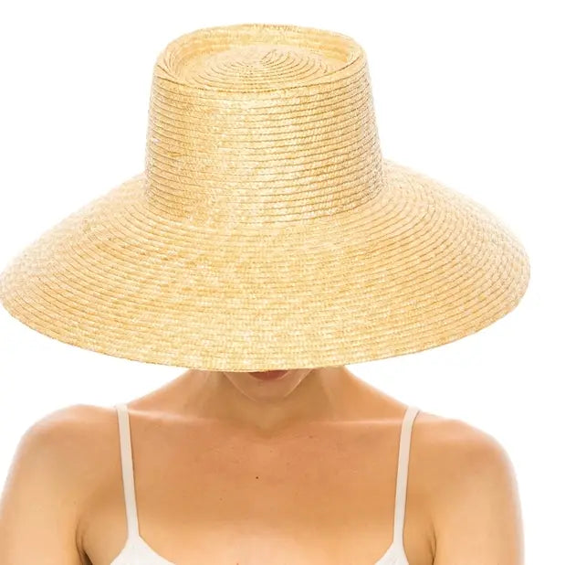 Fine Wheat Straw Lampshade Hat