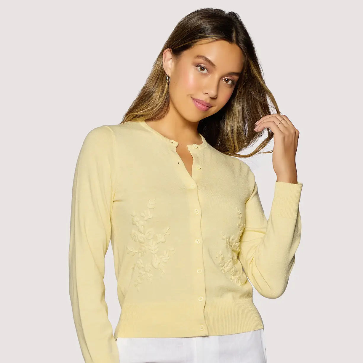 Esmie Spring Cardigan-Butter Yellow